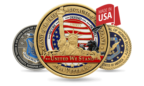 Made in USA Challenge Coins